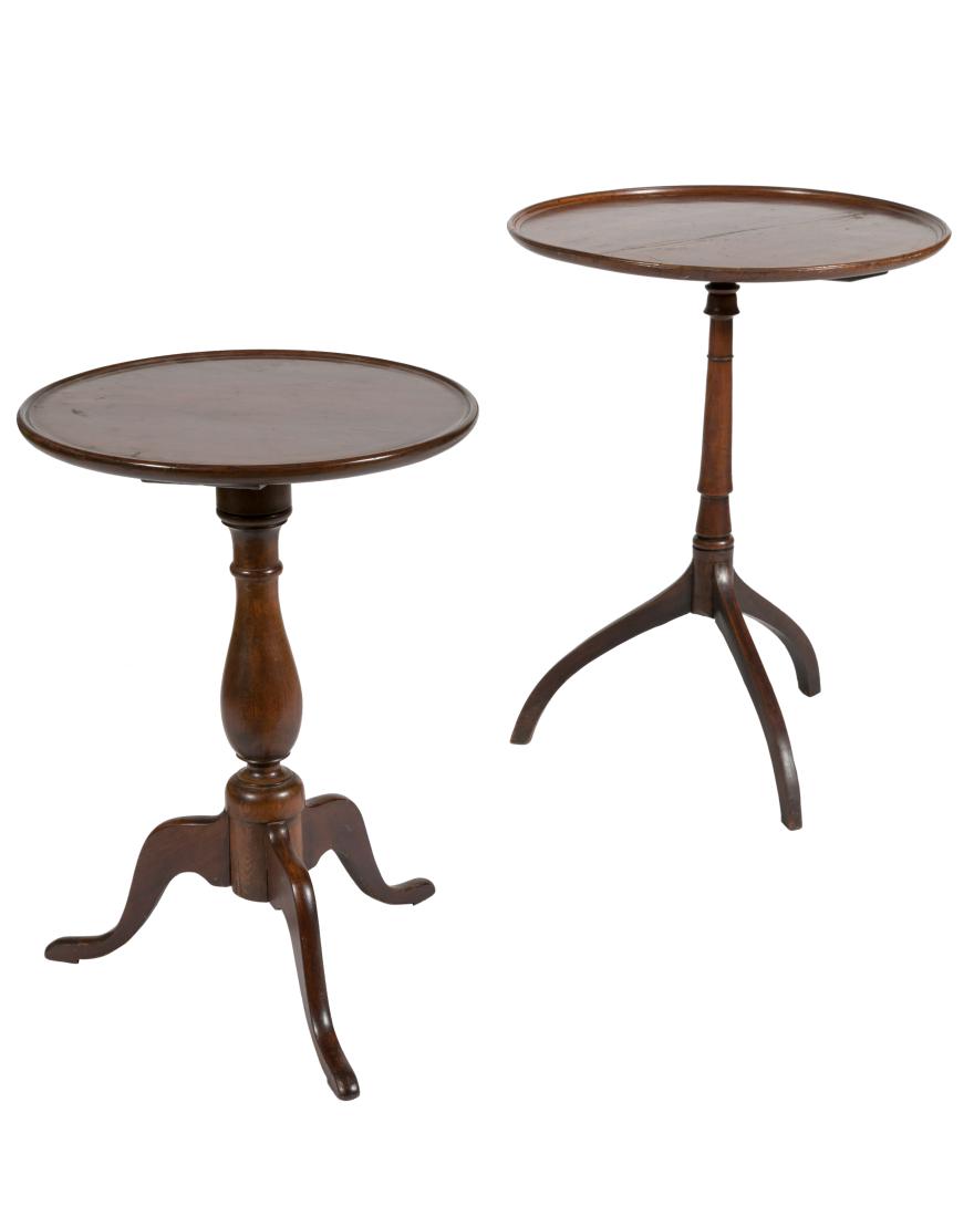 Antique Mahogany Candle Stands - Two (1 of 6)