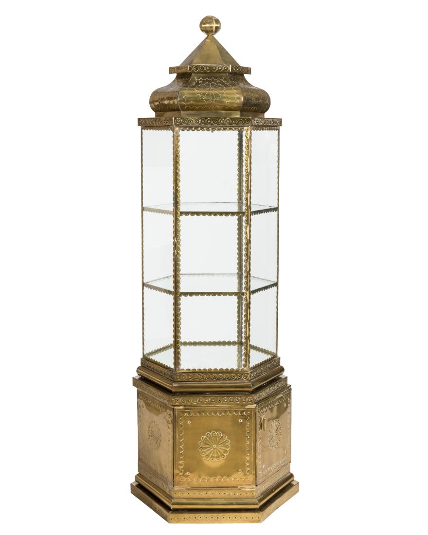 Turkish Style Brass Curio Cabinet (1 of 4)