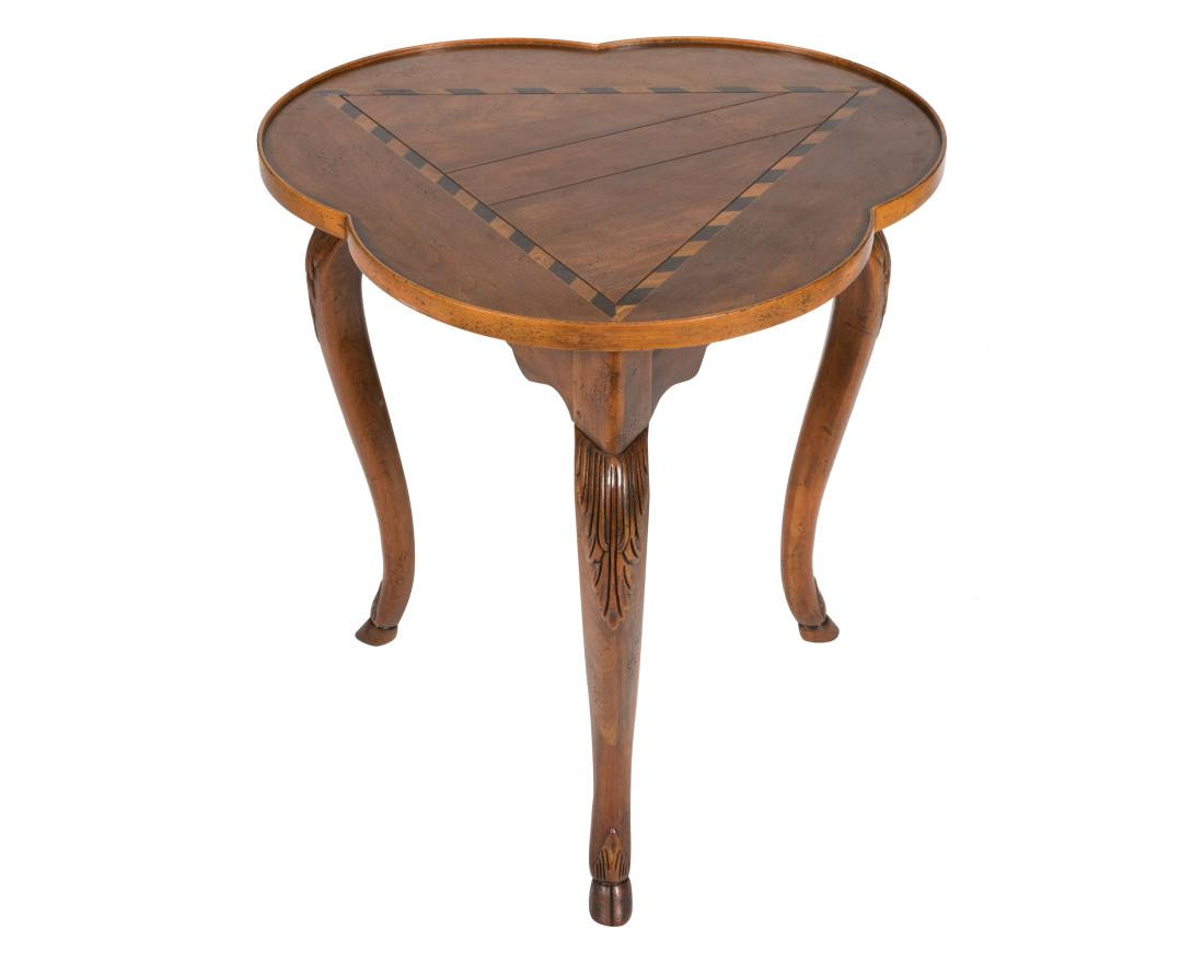 Baker Inlaid Cloverleaf Table (1 of 4)