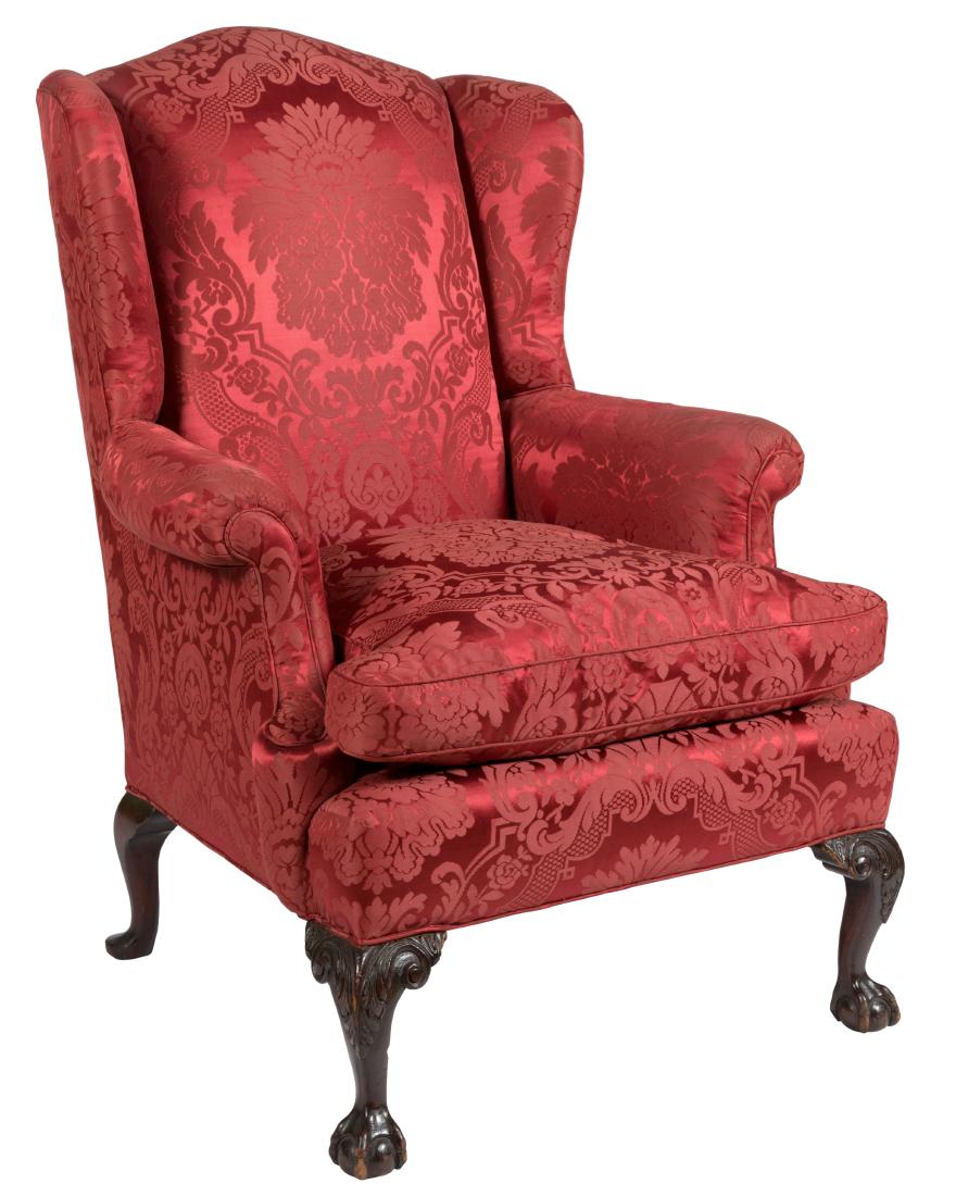 19th C. American Wing Chair (1 of 4)