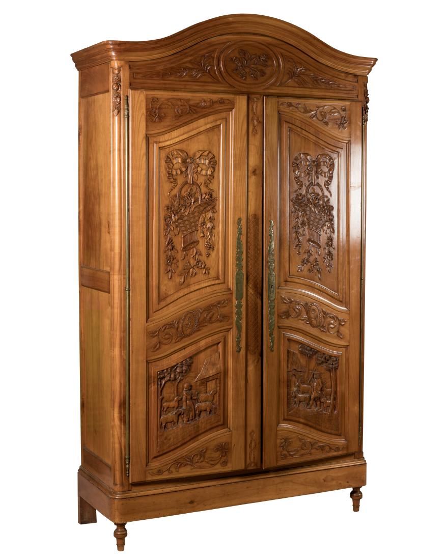 19th C. Cherry Provincial Wardrobe (1 of 6)