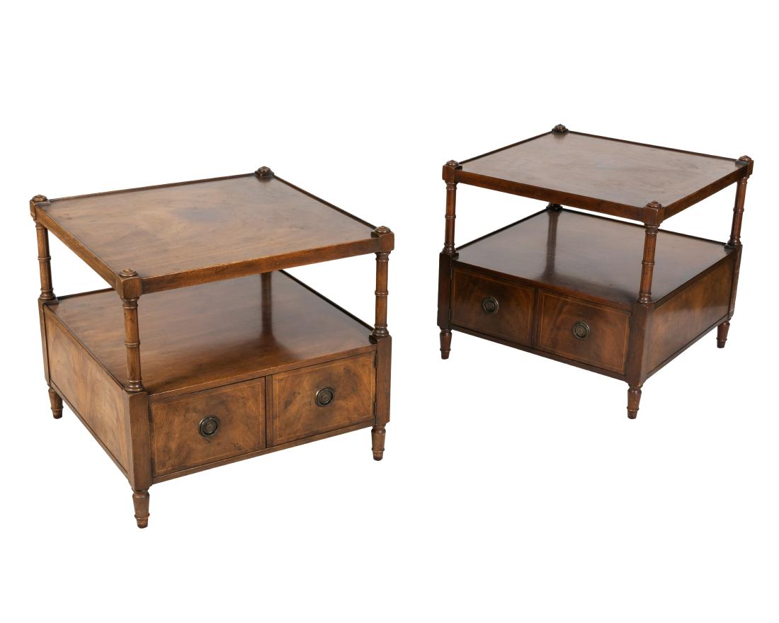 Mahogany End Tables - Pair (1 of 4)