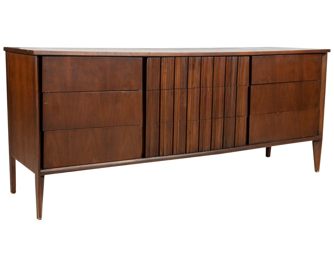 Walnut Concave Dresser (1 of 4)