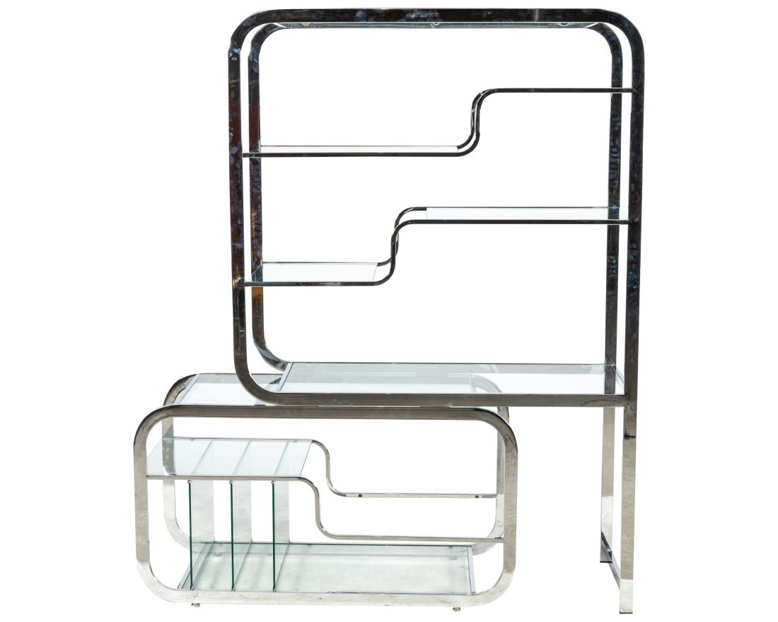 Milo Baughman DIA Chrome Expanding Etagere (1 of 2)