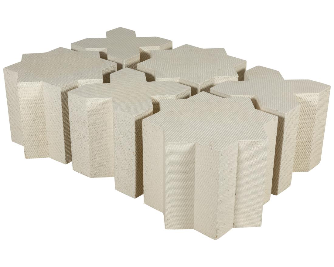 Six Part Karl Springer Style Coffee Table (1 of 3)