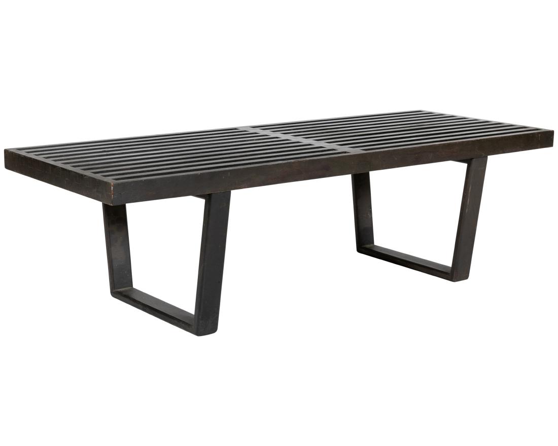 George Nelson for Herman Miller Slat Bench: Description - George Nelson for Herman Miller slat bench. Dimensions - 14" x 48" x 18.5"