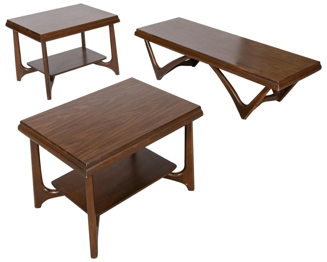 Pearsall Style Coffee Table and Two End Tables (1 of 3)