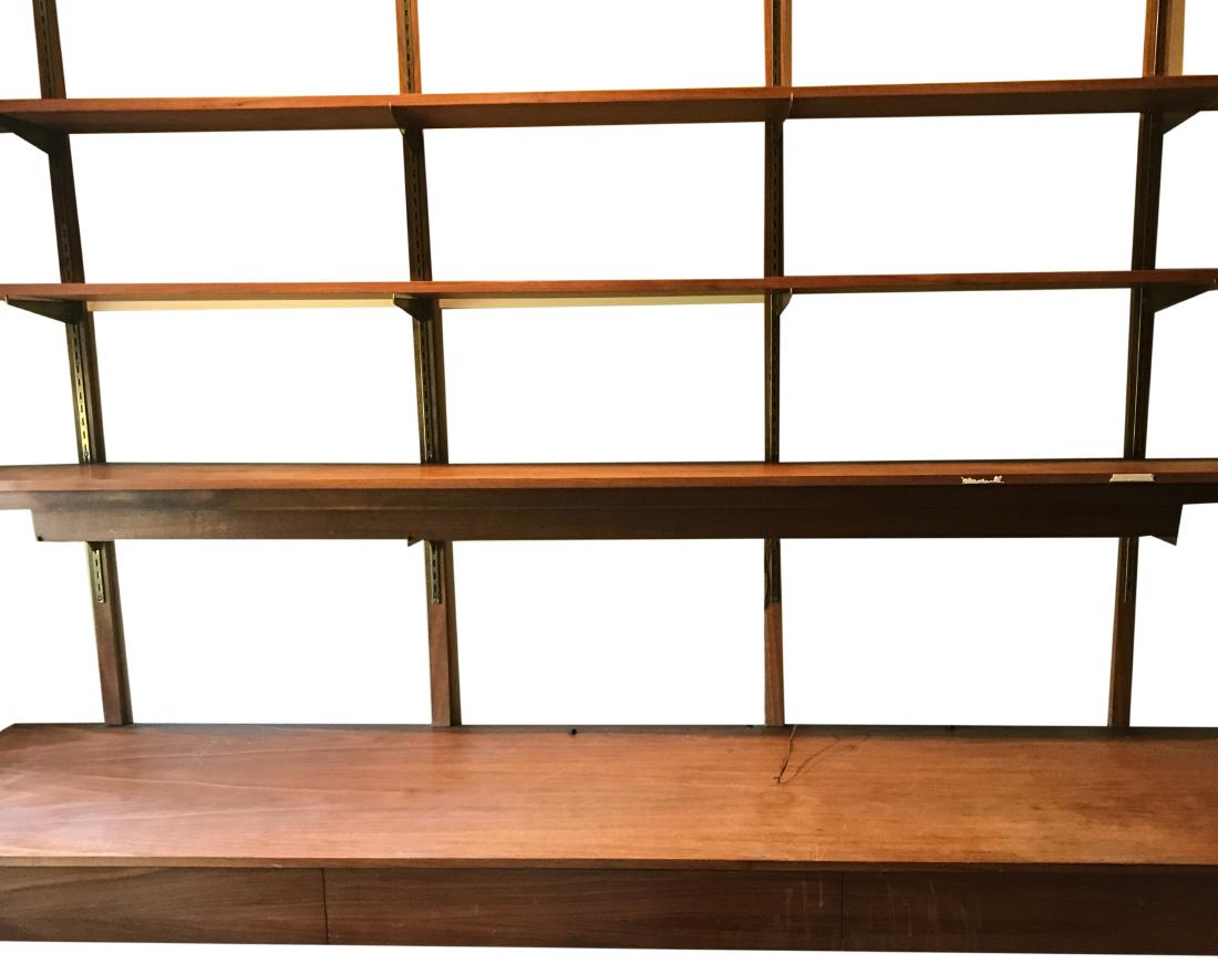 Four Section Teak Wall Unit (1 of 3)