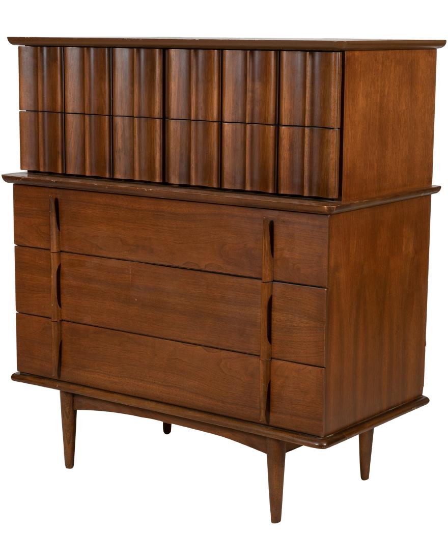 United Furniture Co. Walnut High Chest (1 of 3)
