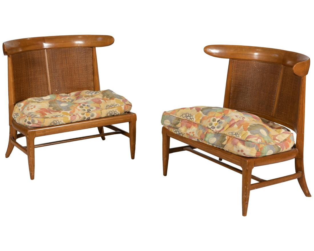 Hollywood Regency Boudoir Chairs - Pair (1 of 3)
