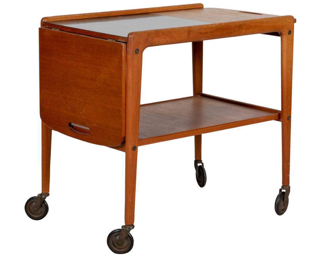 Yngve Ekstrom Swedish Teak Bar Cart (1 of 7)