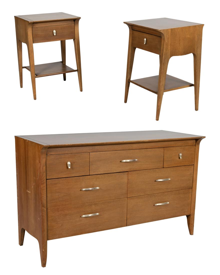 Drexel Profile Nightstands and Dresser (1 of 8)