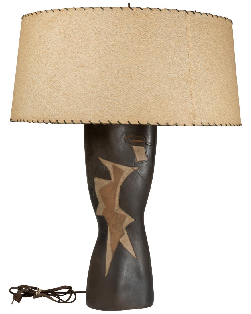 Danish Style Pottery Lamp - Signed (1 of 3)