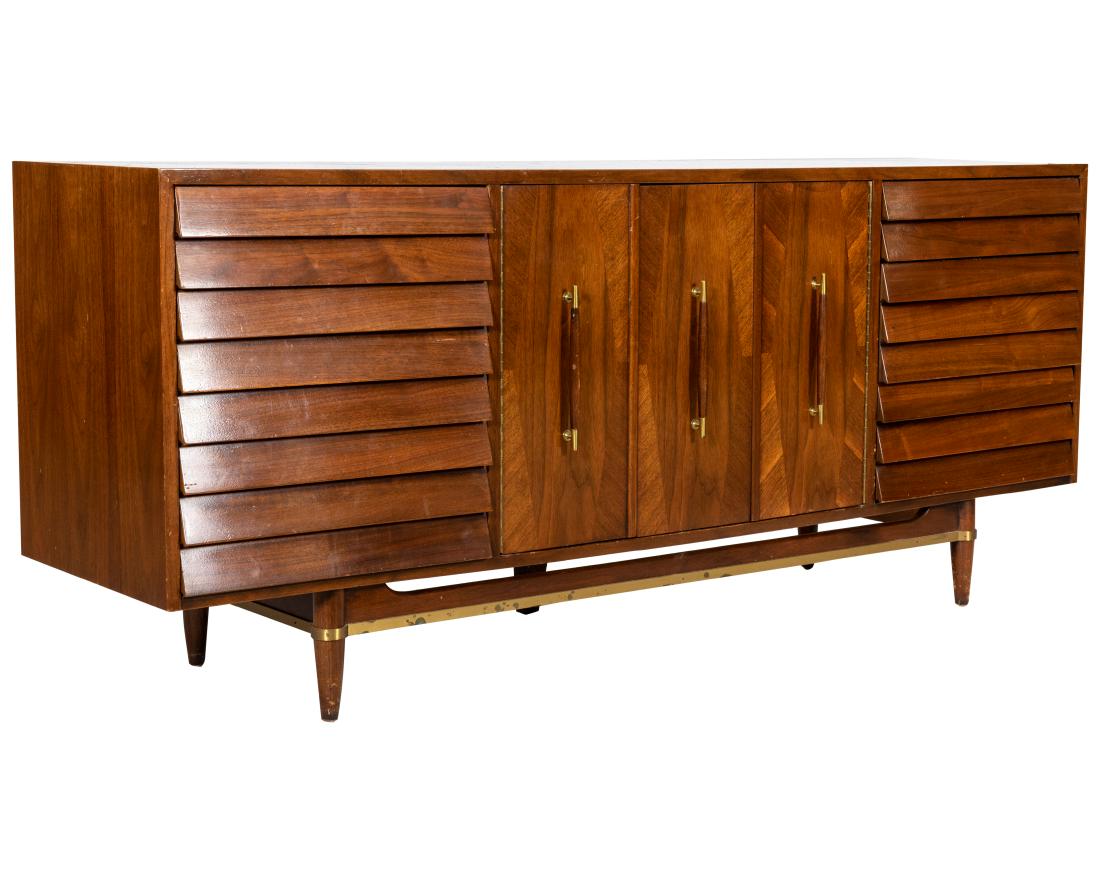 American of Martinsville Louvered Credenza/Chest (1 of 5)