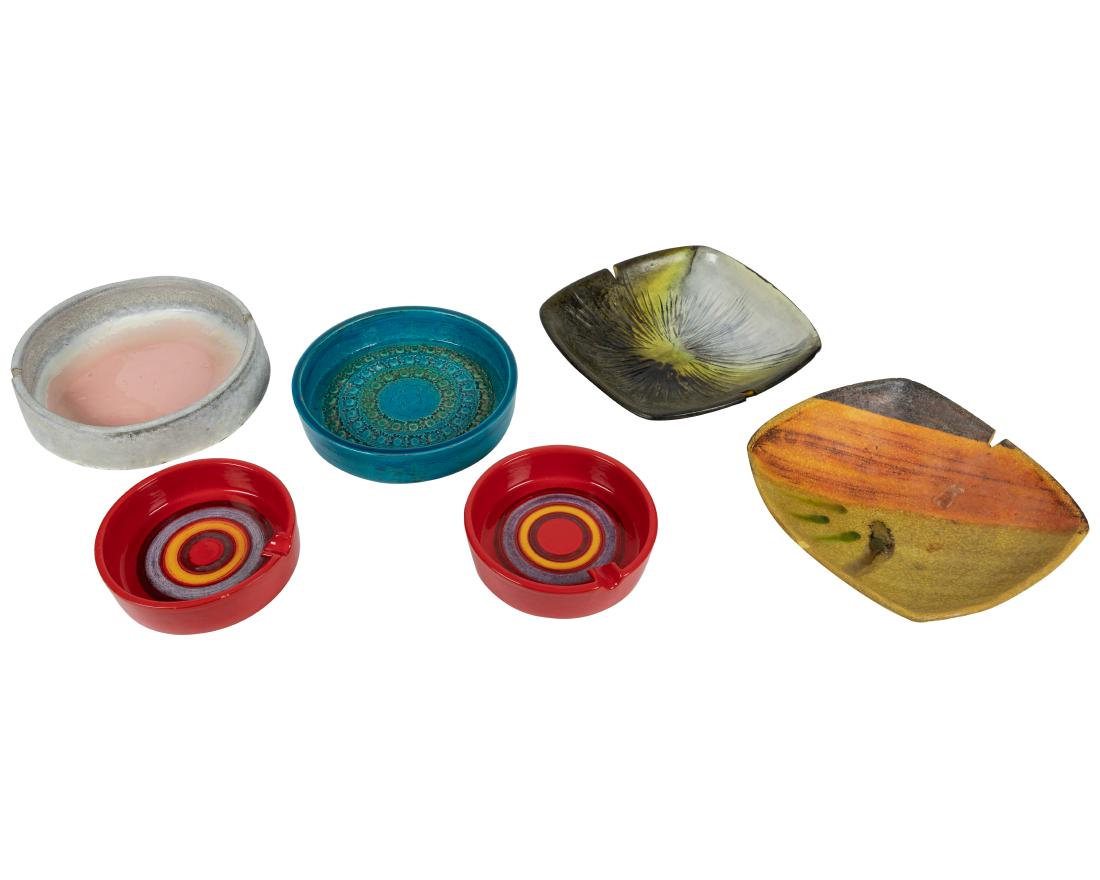 Raymor Fantoni and Bottosi Ash Trays - Six (1 of 4)
