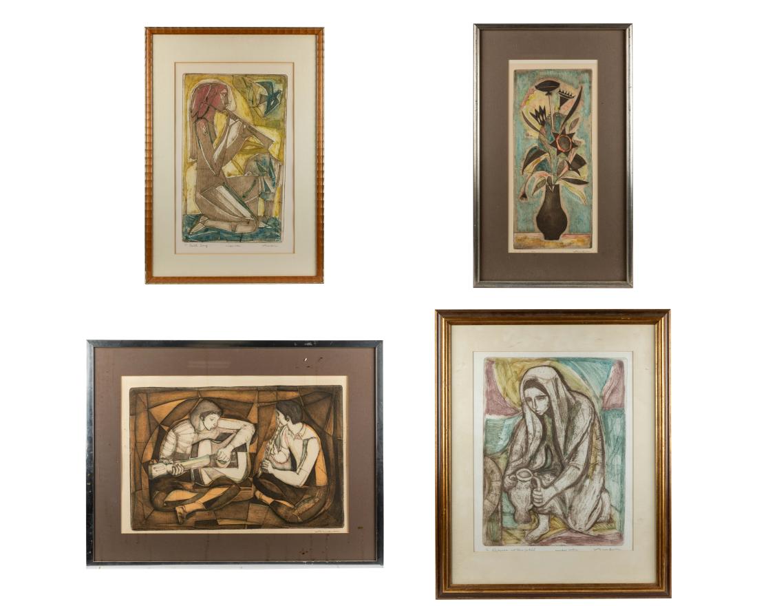 Irving Amen - Aquatint Etching - Four (1 of 9)