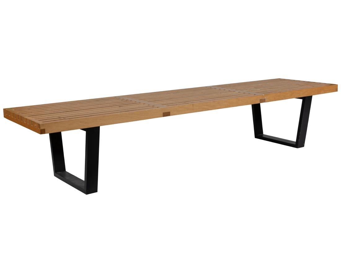 George Nelson for Herman Miller Slat Bench - 72": Description - George Nelson for Herman Miller 72" slat bench. Dimensions - 14" x 72" x 18.5"