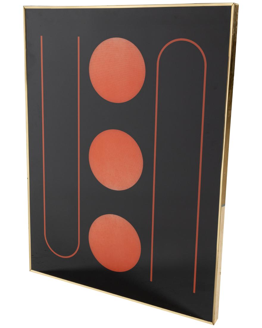 Reverse Painted Geometric Wall Art (1 of 2)