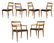 Renzo Rutili Dining Chairs - Six