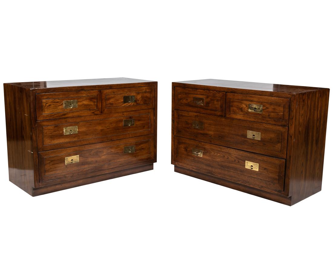 Henredon Campaign Chests- Pair (1 of 4)