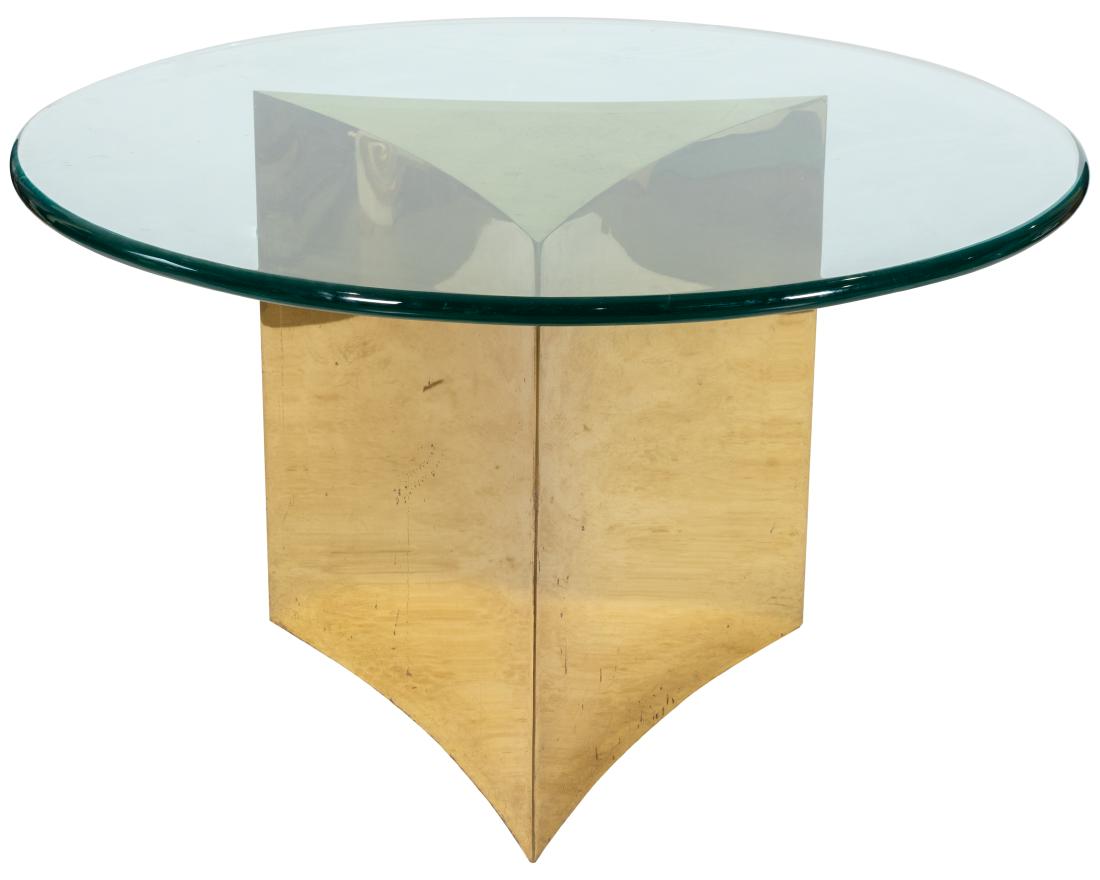 Mastercraft (Attr.) Brass Plinth Table (1 of 3)