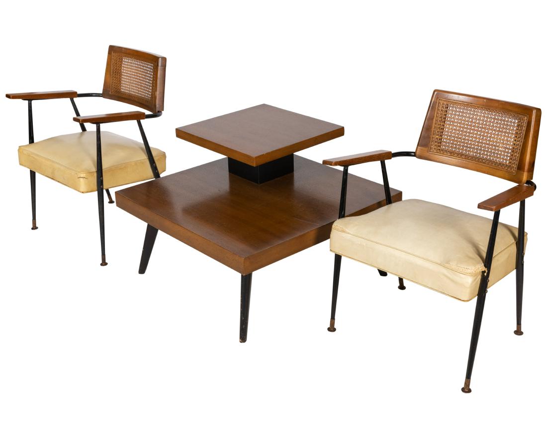 Paddle Arm Chairs and Two Tier Coffee Table (1 of 4)