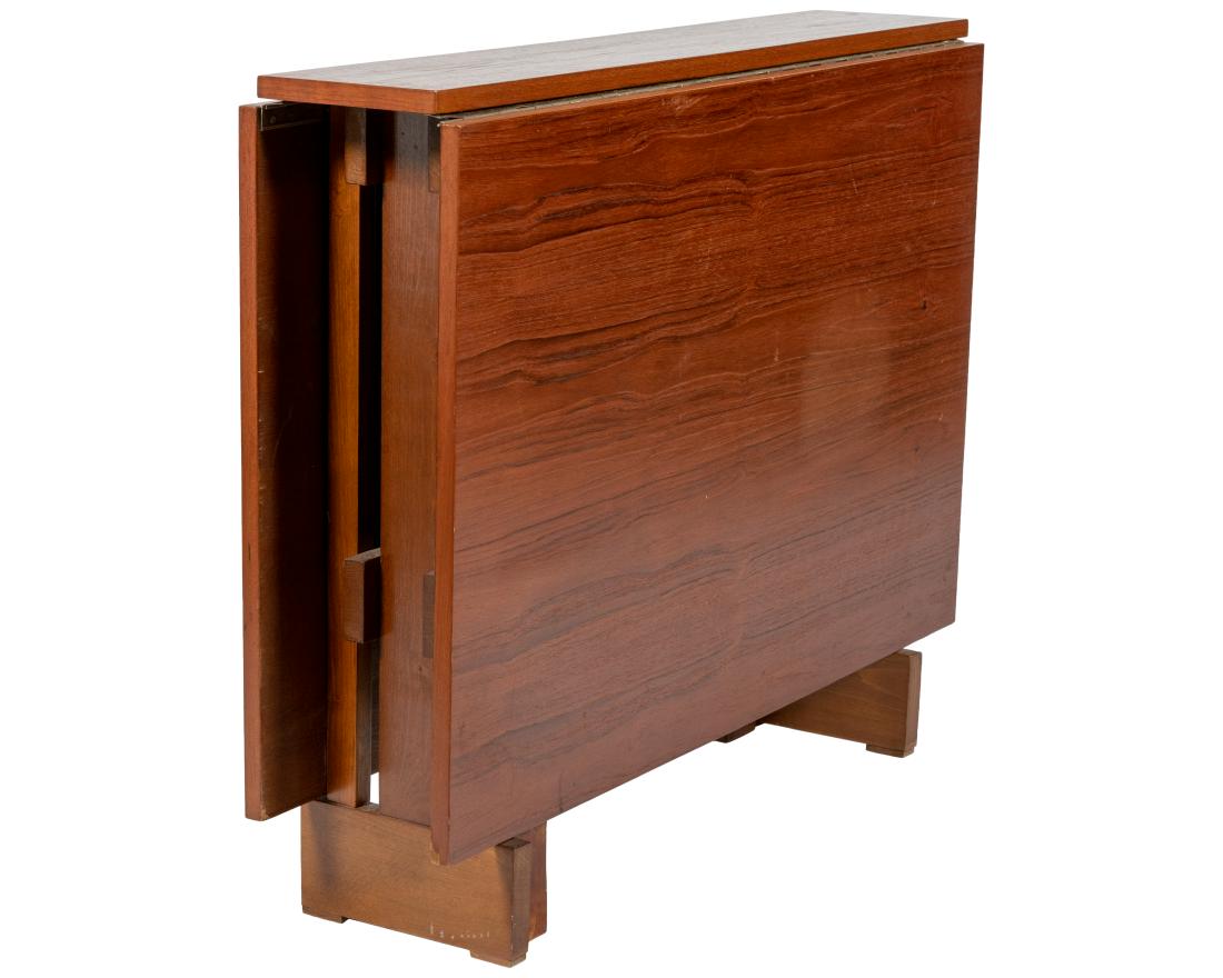 Teak and Walnut Dropleaf Table (1 of 3)