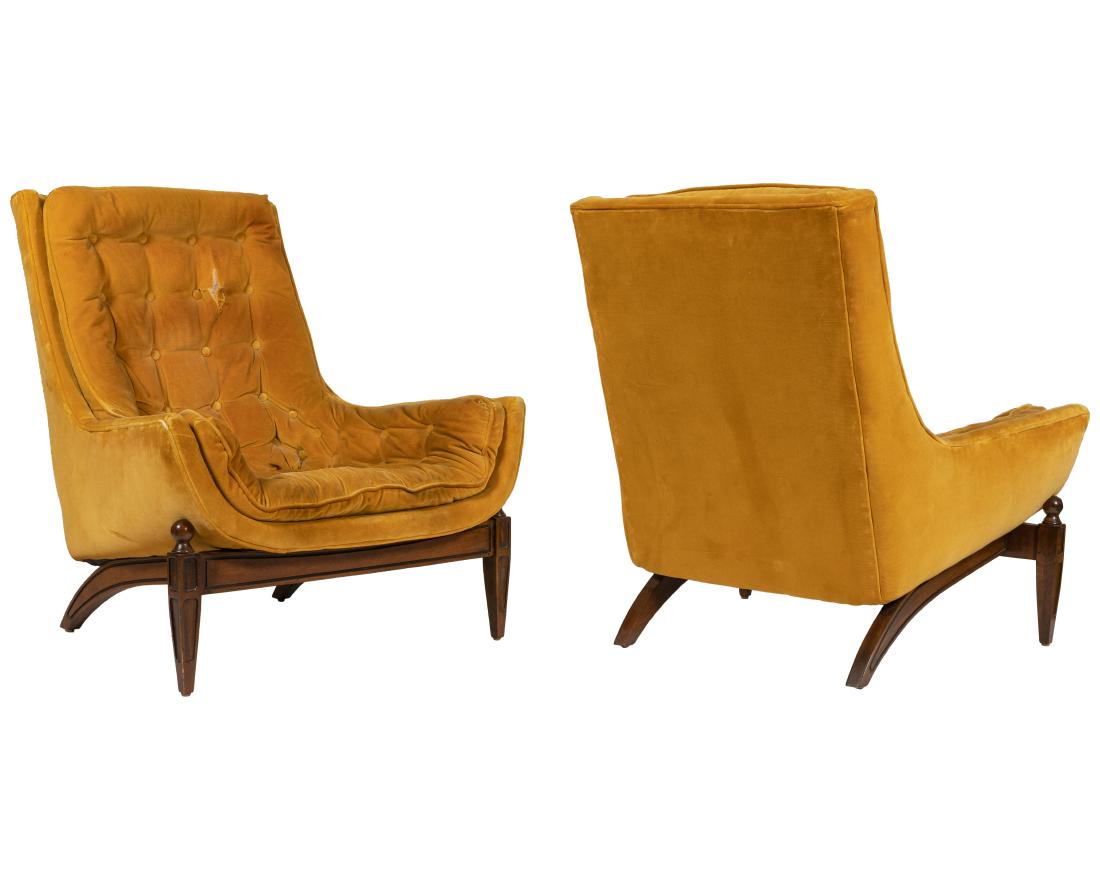 Hollywood Regency Parlor Chairs - Pair (1 of 3)