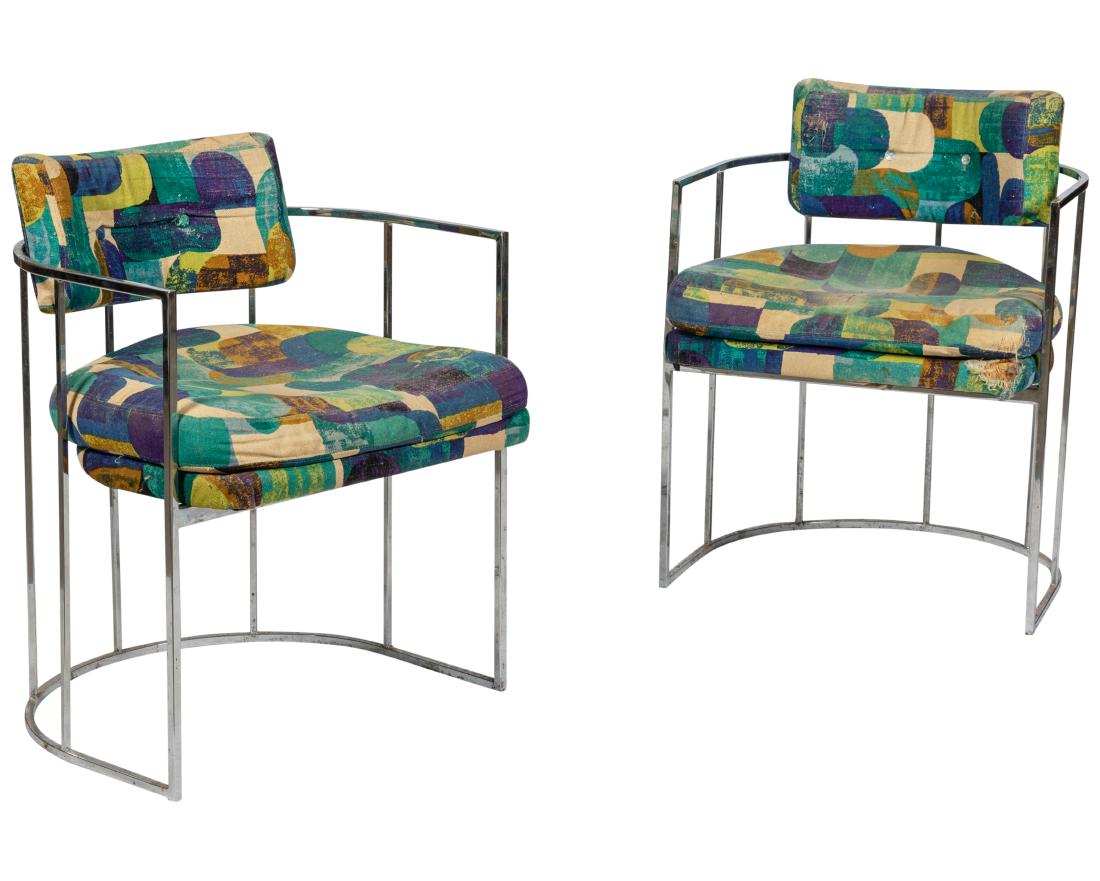 Milo Baughman for Thayer Coggin Chrome Chairs (1 of 6)