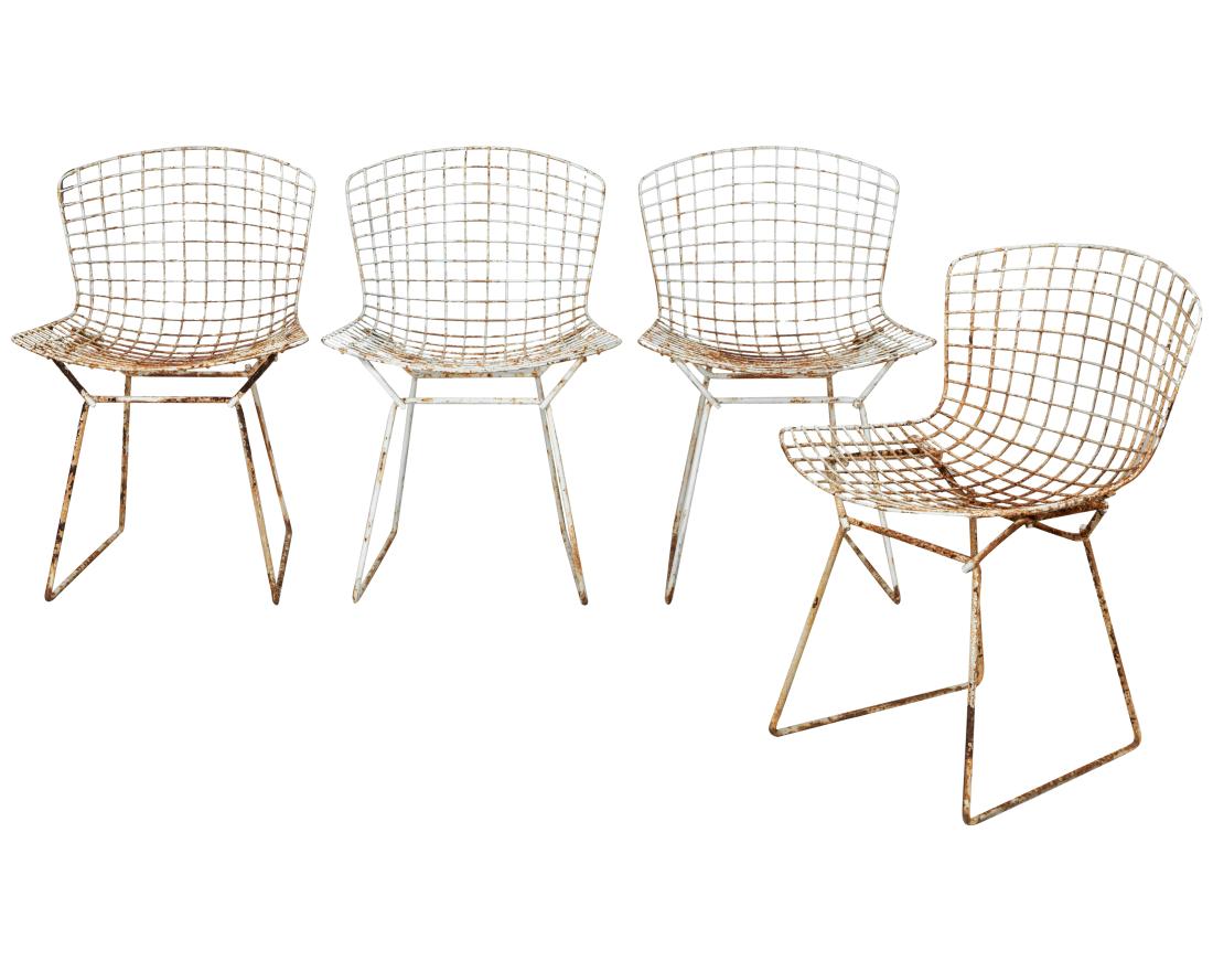 Harry Bertoia for Knoll Patio Chairs - Four: Description - Four Harry Bertoia for Knoll patios chairs. Dimensions - 31" x 21" x 22"