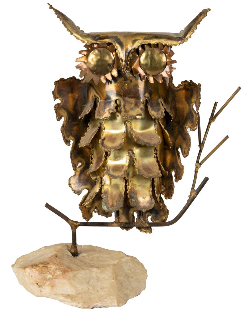 Brutalist Owl Sculpture (1 of 2)