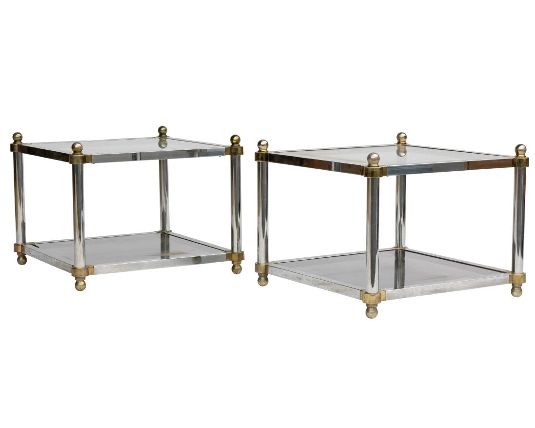 Two Tier End Tables - Pair (1 of 2)