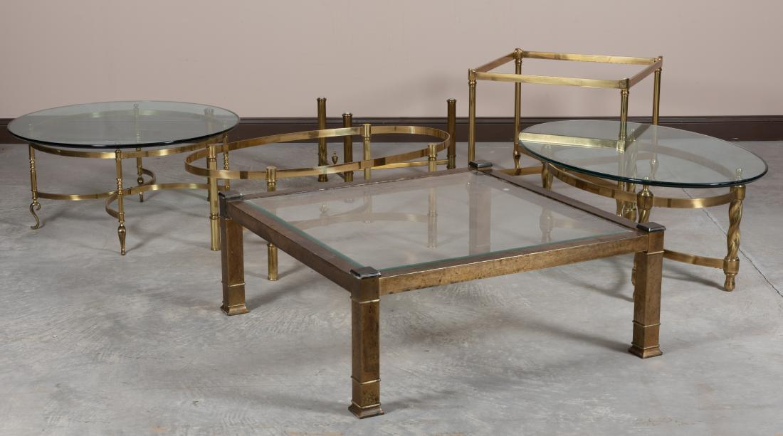 Six Brass Coffee Table Bases (1 of 8)