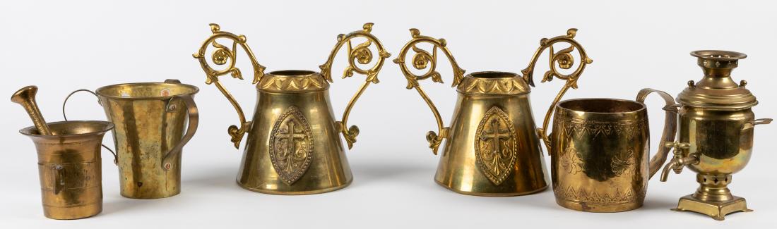 6 Piece Brass Lot (1 of 4)