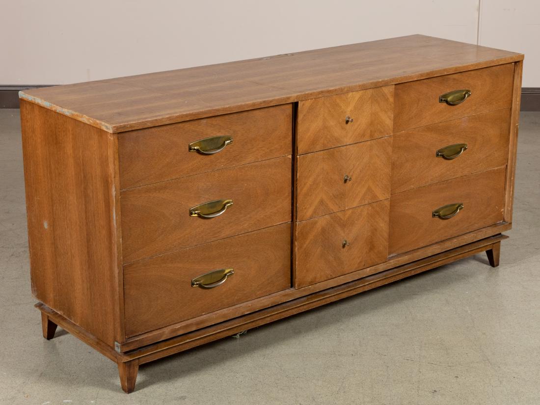 Kent Coffey "The Signet" Credenza and Chest: Description - Kent Coffey "The Signet" credenza/chest ad high chest. Dimensions- 31" x 64" x 20"