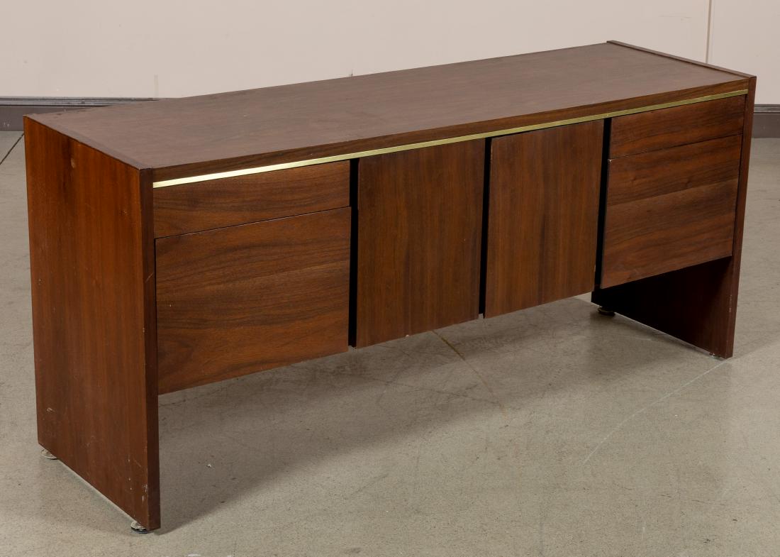 Myrtle Credenza: Description - Myrtle credenza with laminate top. Dimensions - 29" x 64" x 18"