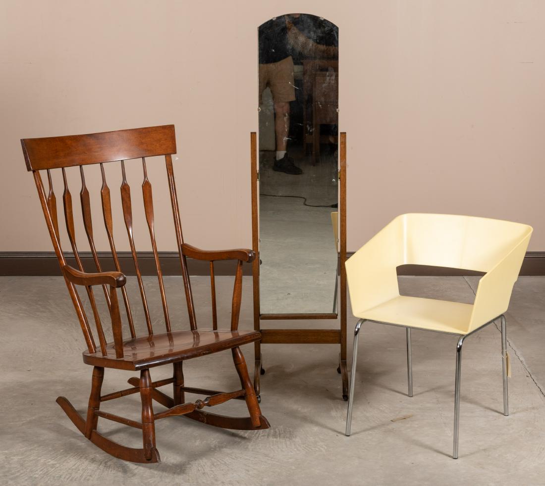 Cube Chair, Mirror and Rocker (1 of 4)