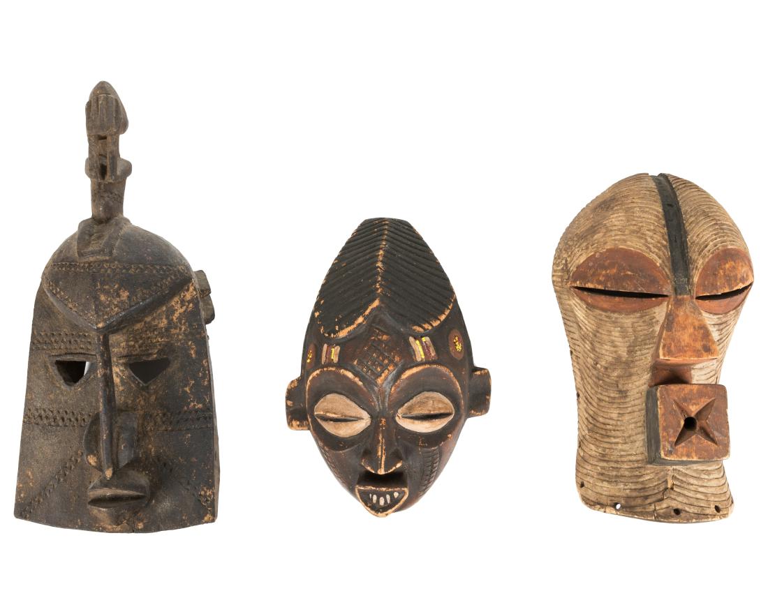 African Ceremonial Masks and Vessel Group (1 of 11)