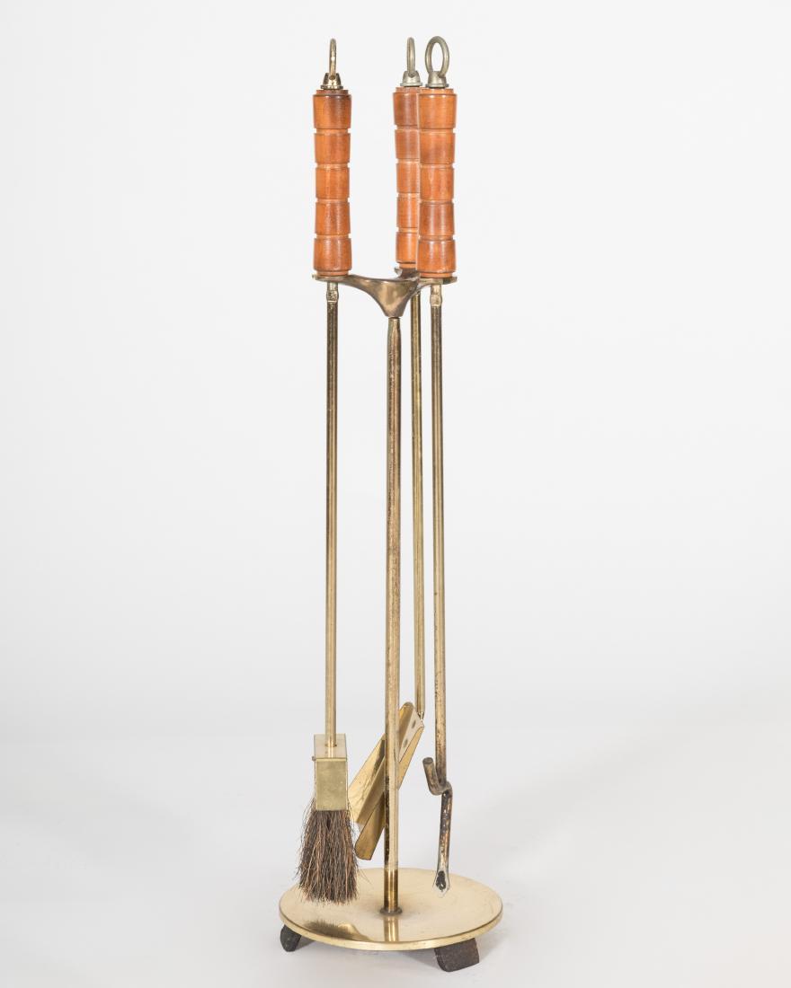 Parzinger Style Brass Fire Tools (1 of 3)