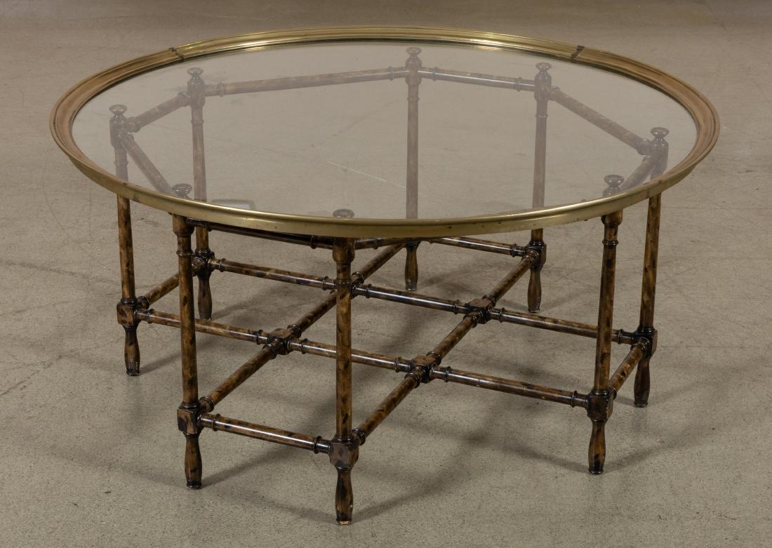 Chippendale Style Faux Bamboo Coffee Table (1 of 3)