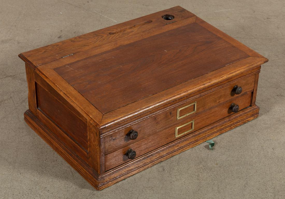 Victorian Oak Merchants Desk (1 of 3)