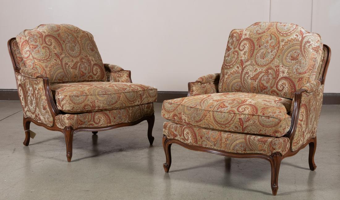 Ethan Allen Oversized Bergere Chairs