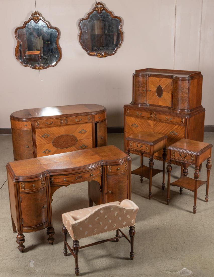 French Depression Bedroom Set - 8 Piece (1 of 5)