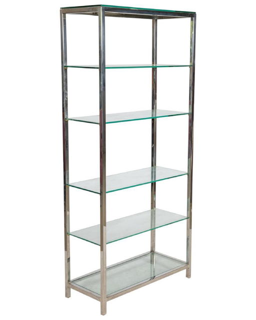 Chrome And Glass Etagere Jul 12 2018 Regency Auction House In Nj