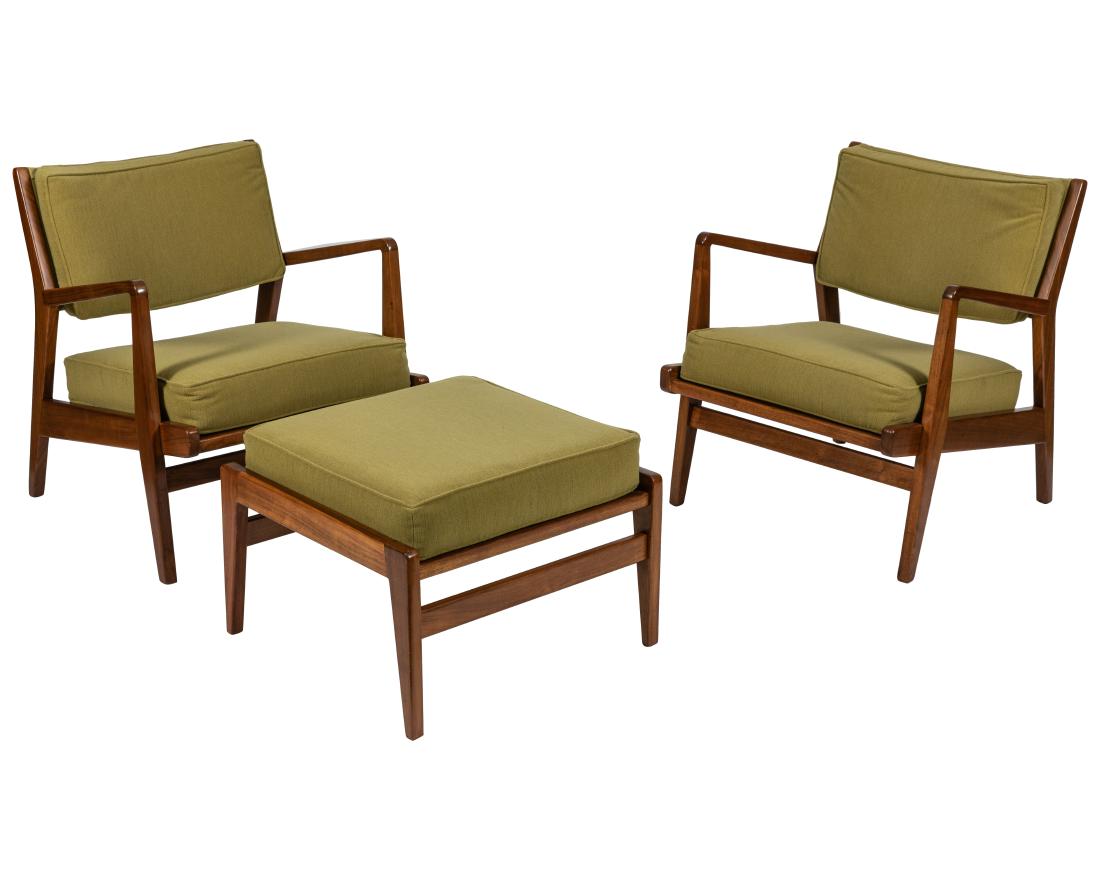 Jens Risom - Lounge Chairs and Ottoman (1 of 5)