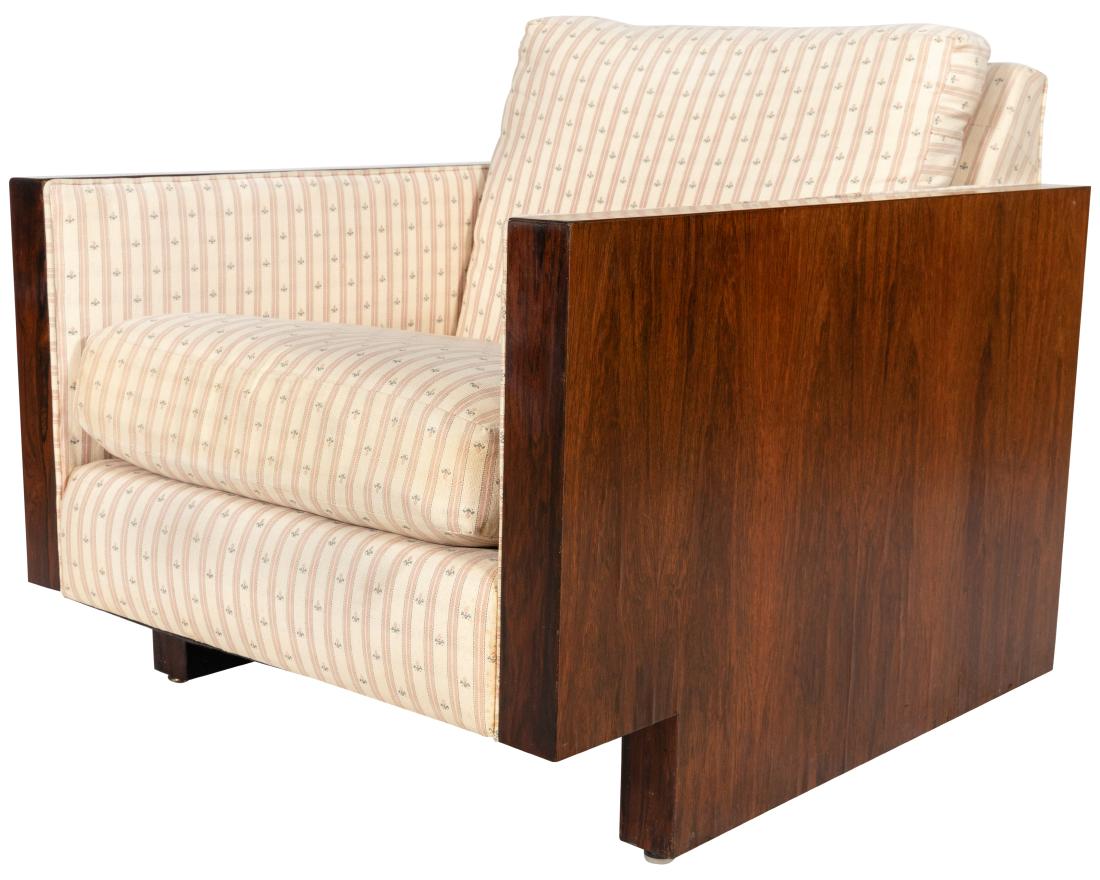 Rosewood Cube Chair - After Milo Baughman (1 of 3)