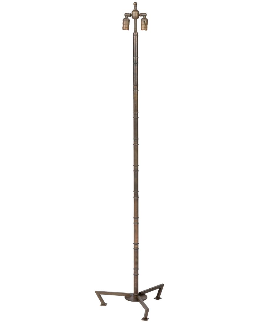Bronze Faux Bamboo Floor Lamp (1 of 5)