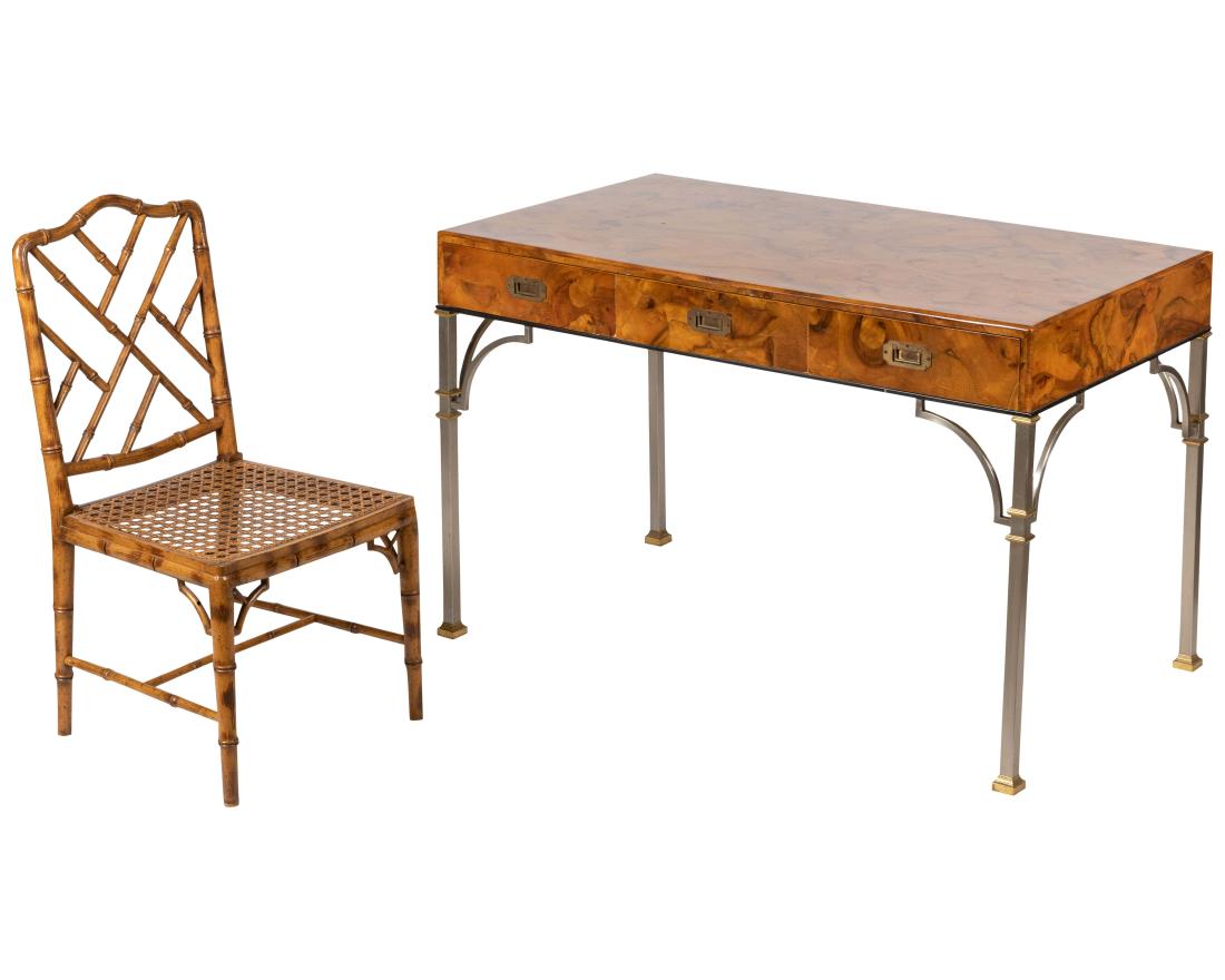 Italian Campaign Style Desk and Chair (1 of 8)