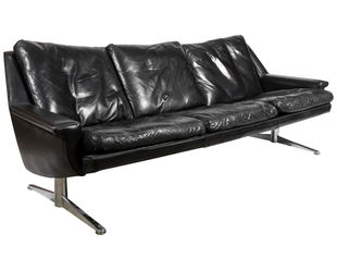 Werner Langenfeld Esa Leather Sofa Aug 23 2018 Regency Auction House In Nj