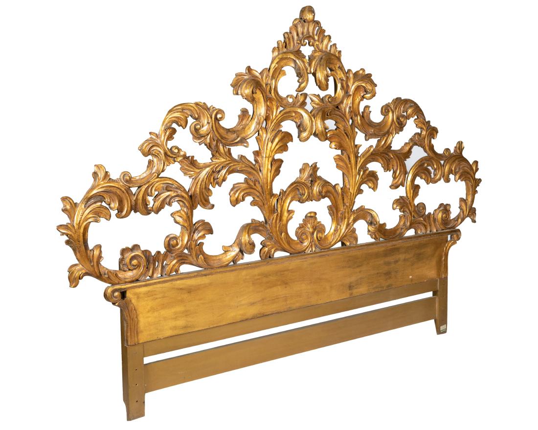 Carved Giltwood King Headboard (1 of 3)